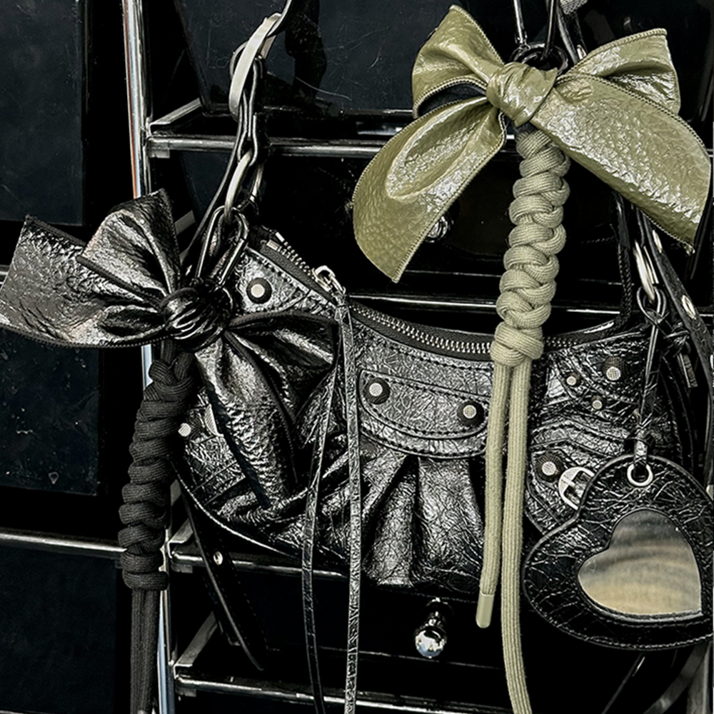 Lacquer Bow Bag Charm