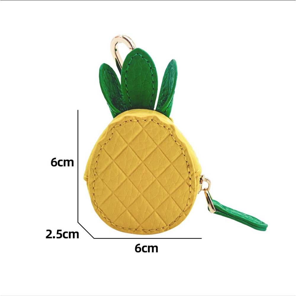 Leather Fruits Bag Charm