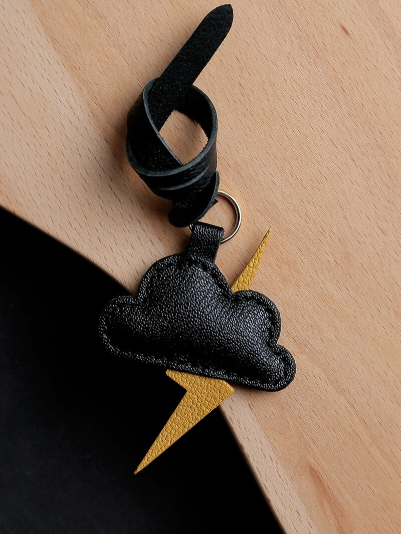 Handmade Thunder Cloud Bag Charm