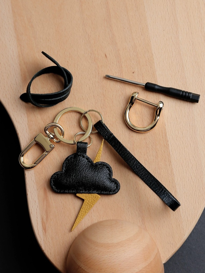 Handmade Thunder Cloud Bag Charm