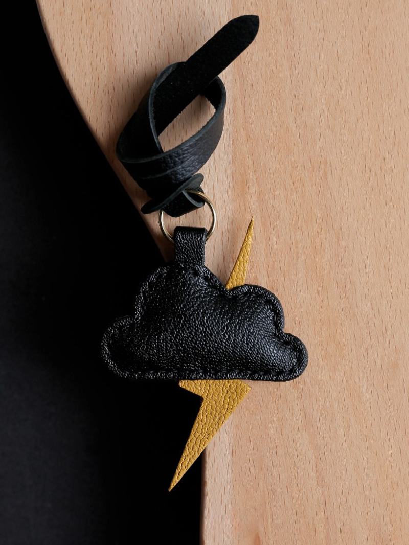 Handmade Thunder Cloud Bag Charm