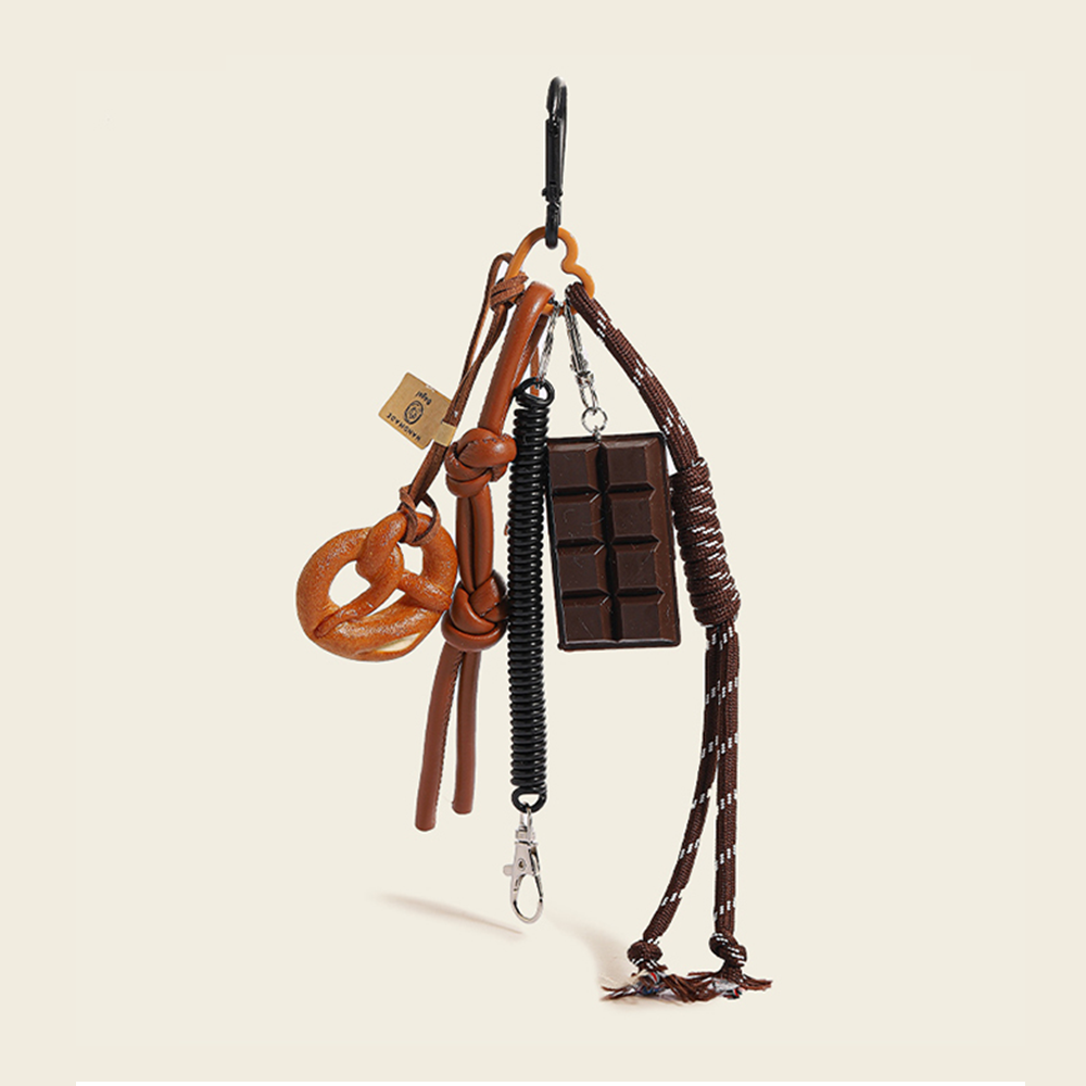 Lye Pretzel Love Bag Charm