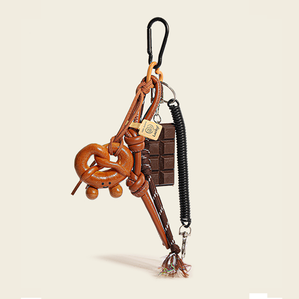 Lye Pretzel Love Bag Charm