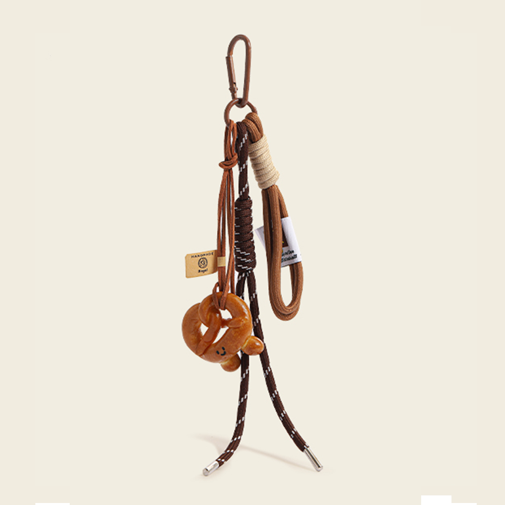 Lye Pretzel Love Bag Charm