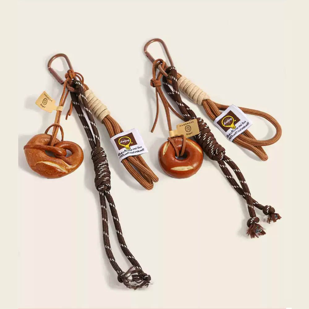 Lye Pretzel Love Bag Charm