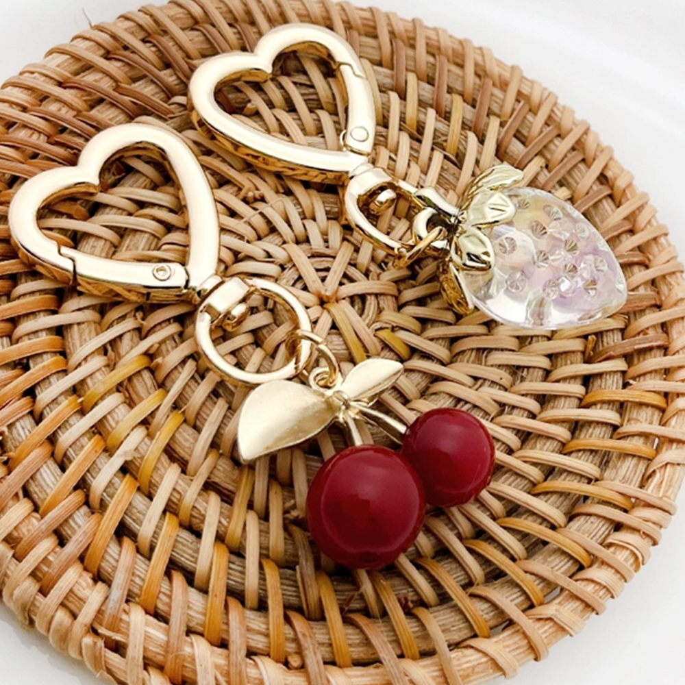 Metal Cherry Bag Charm
