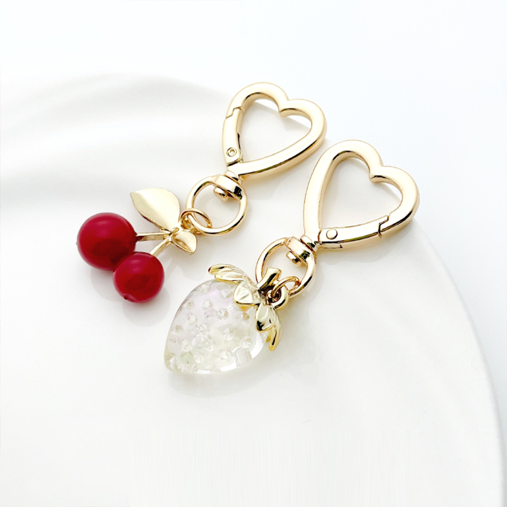 Metal Cherry Bag Charm