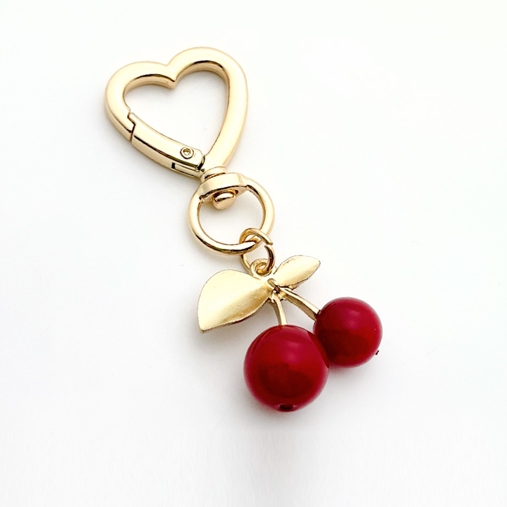 Metal Cherry Bag Charm