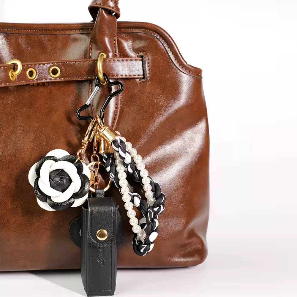 Pearl Bow Bag Charm