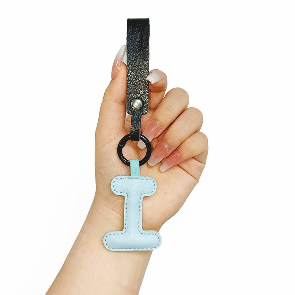 Personalized Leather Letter Bag Charm