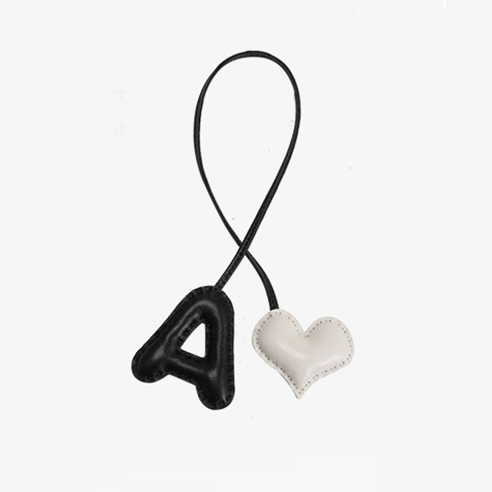 Personalized Pink Letter Bag Charm