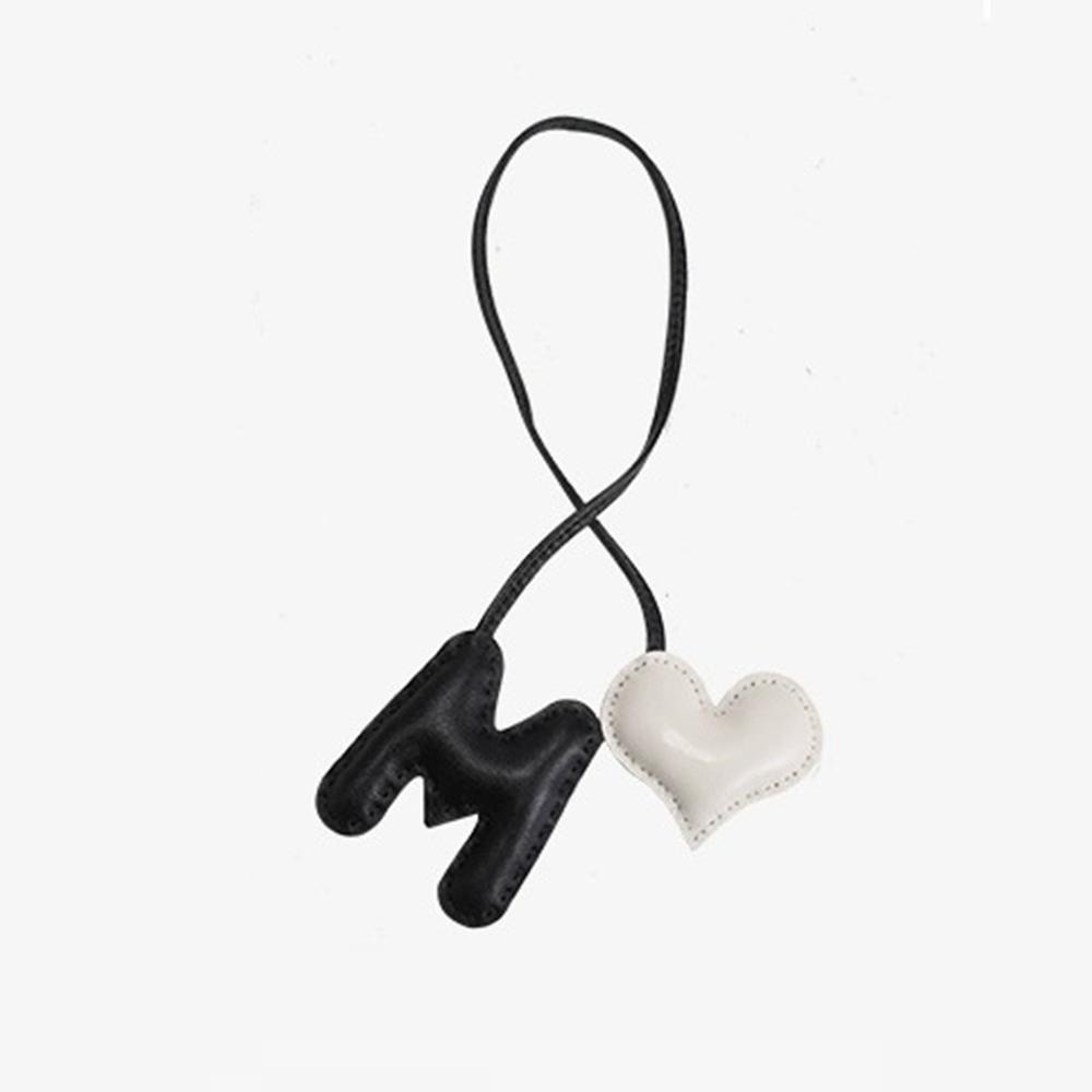 Personalized Pink Letter Bag Charm