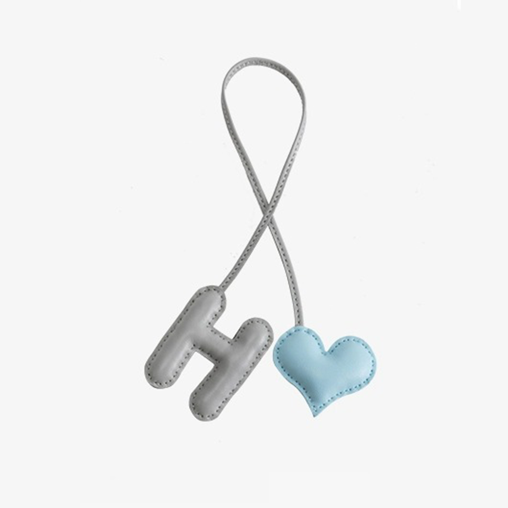 Personalized Pink Letter Bag Charm
