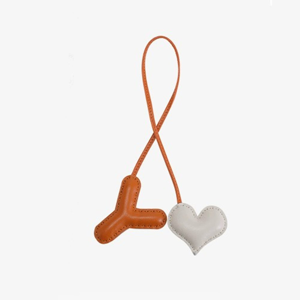 Personalized Pink Letter Bag Charm