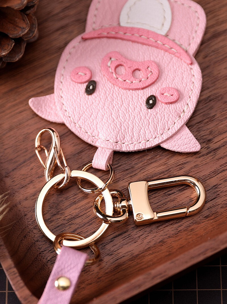 Handmade Pig Bag Charm