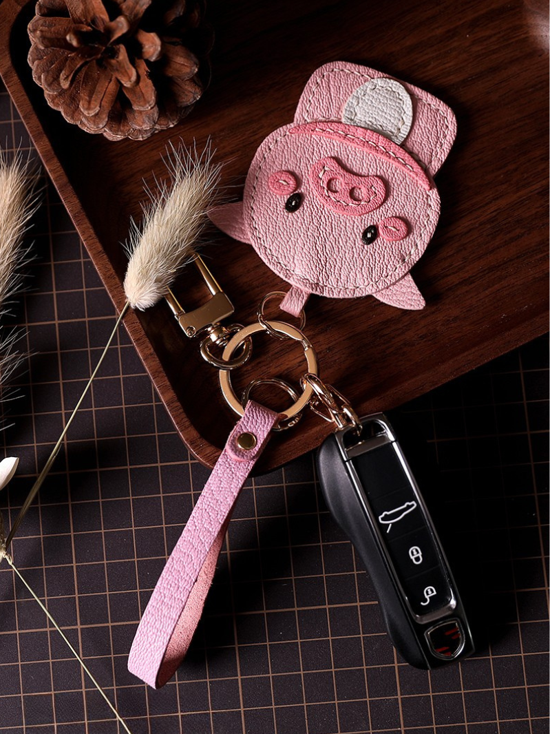 Handmade Pig Bag Charm
