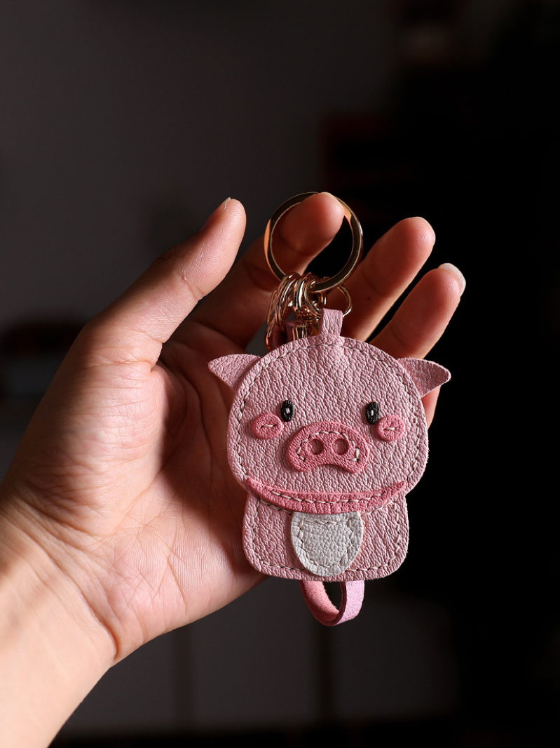 Handmade Pig Bag Charm
