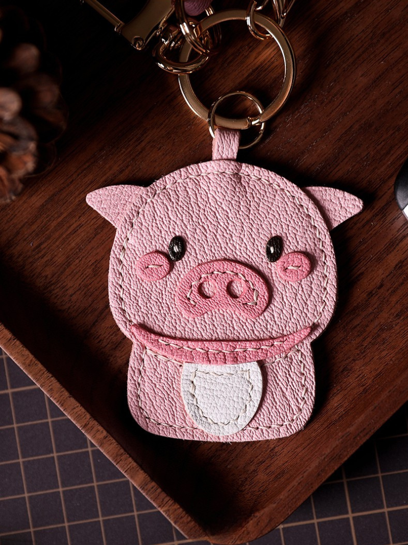 Handmade Pig Bag Charm
