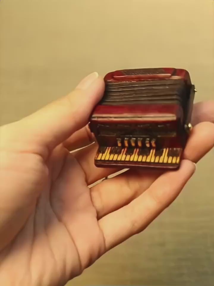 Handmade Accordion Bag Charm