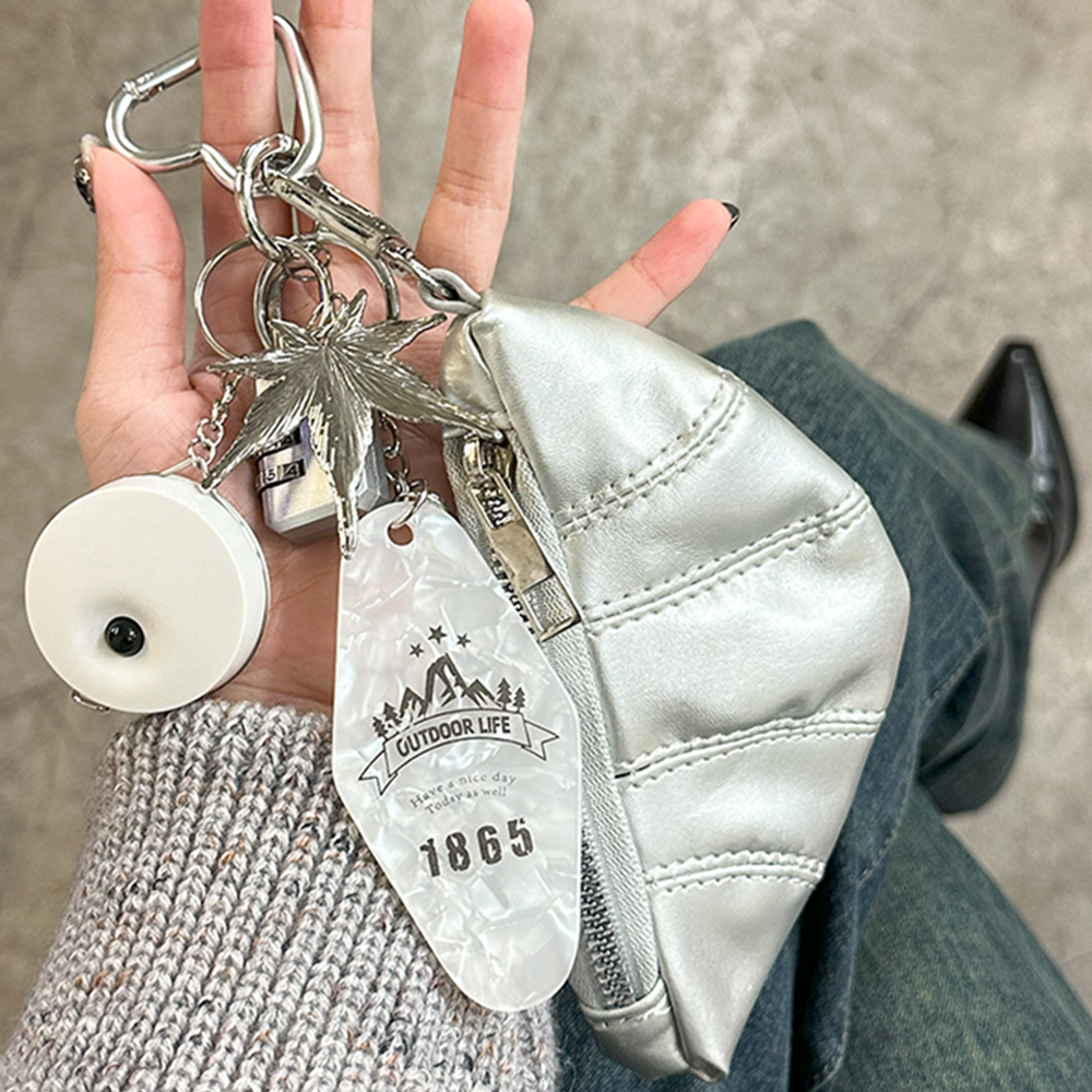 Silver Horn Bag Charm