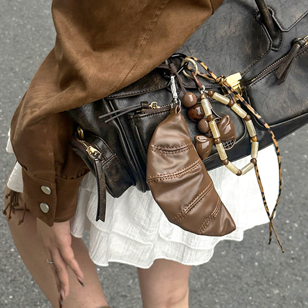 Silver Horn Bag Charm