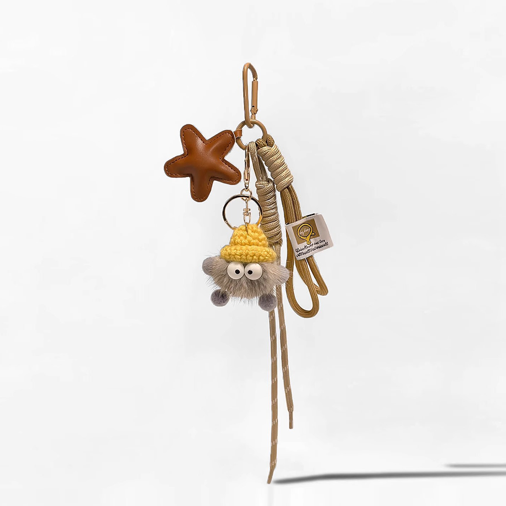 Star Puff Ball Bag Charm