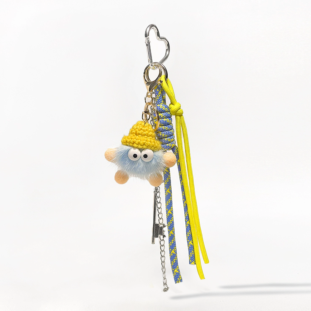Star Puff Ball Bag Charm