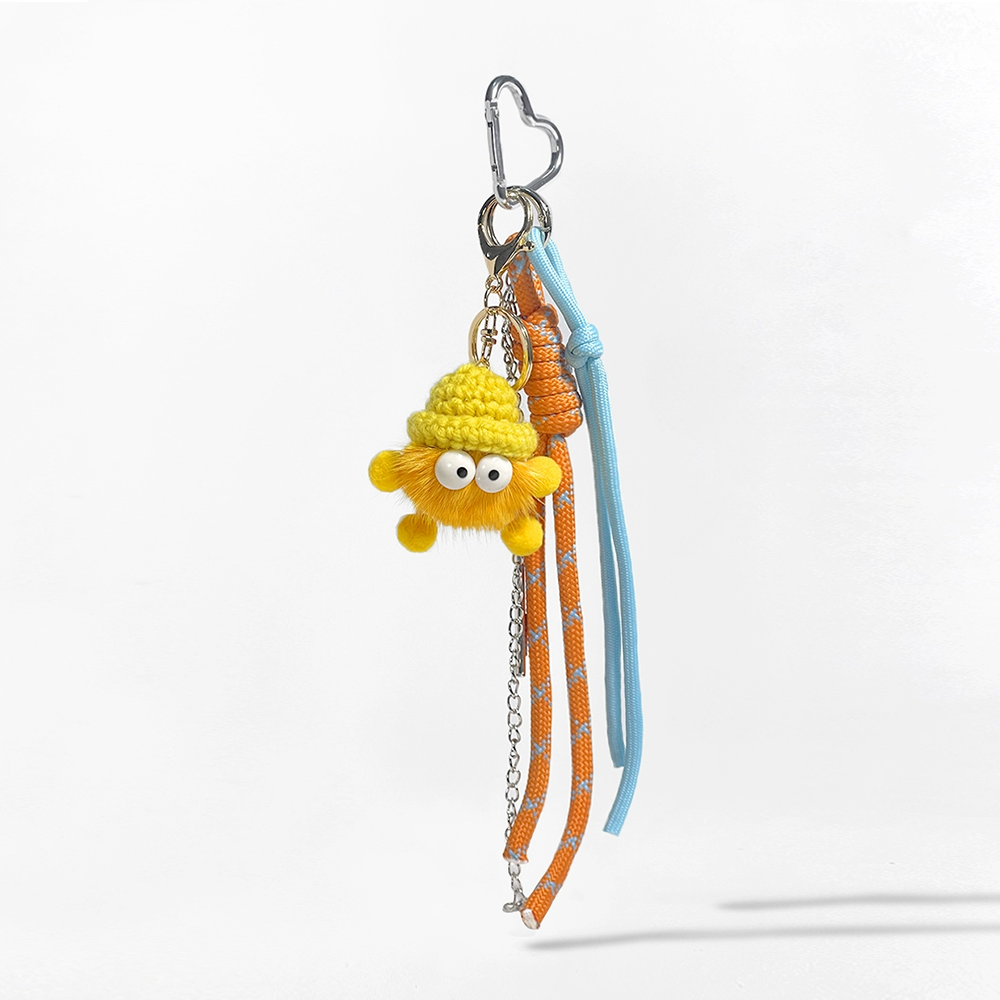 Star Puff Ball Bag Charm