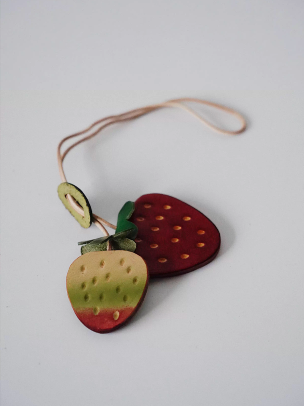 Handmade Strawberry Bag Charm