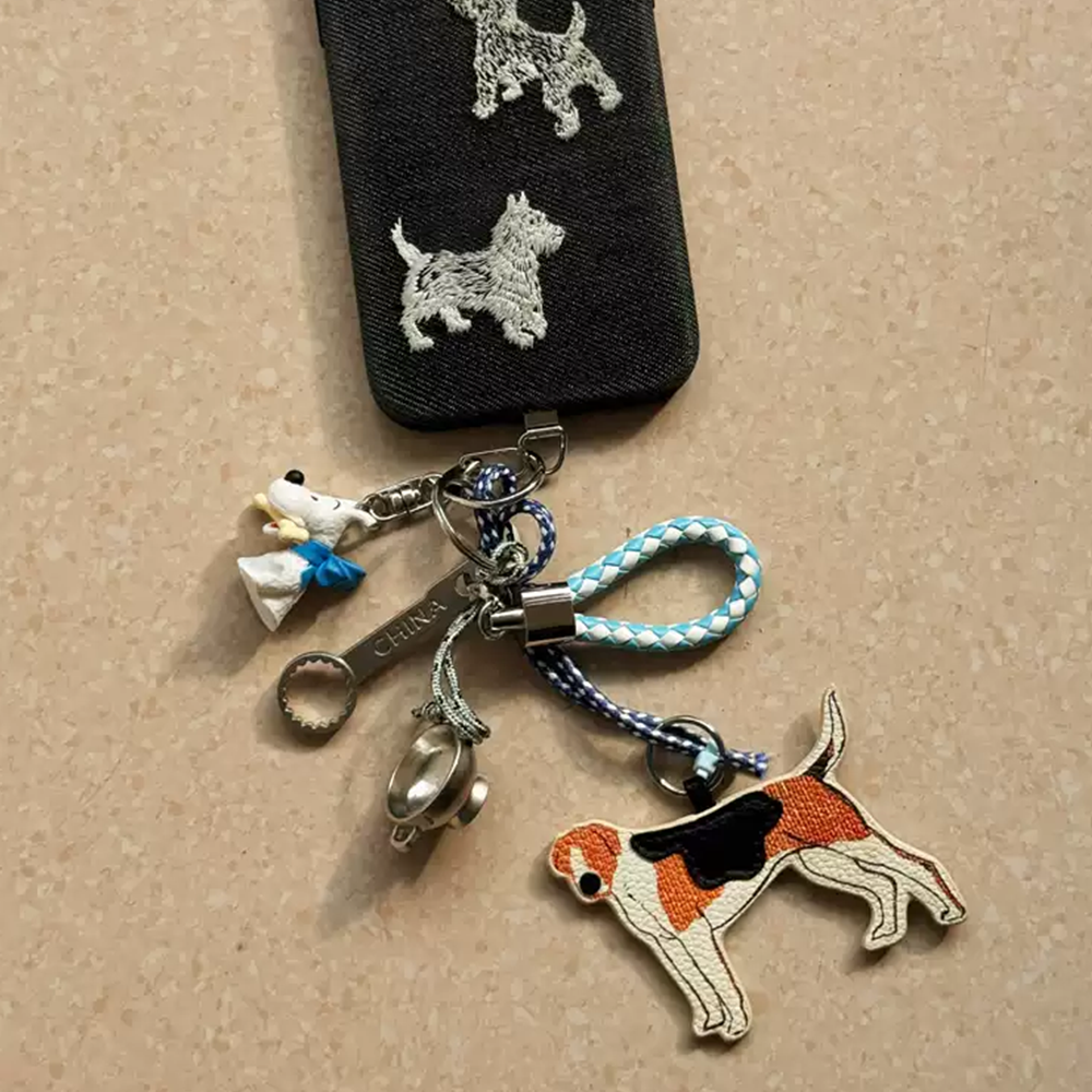 Warm Family Leather Bag Charm