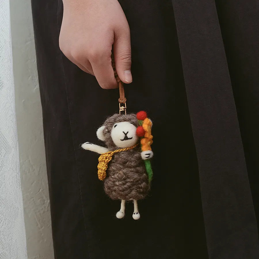 Woolly Friends Bag Charm