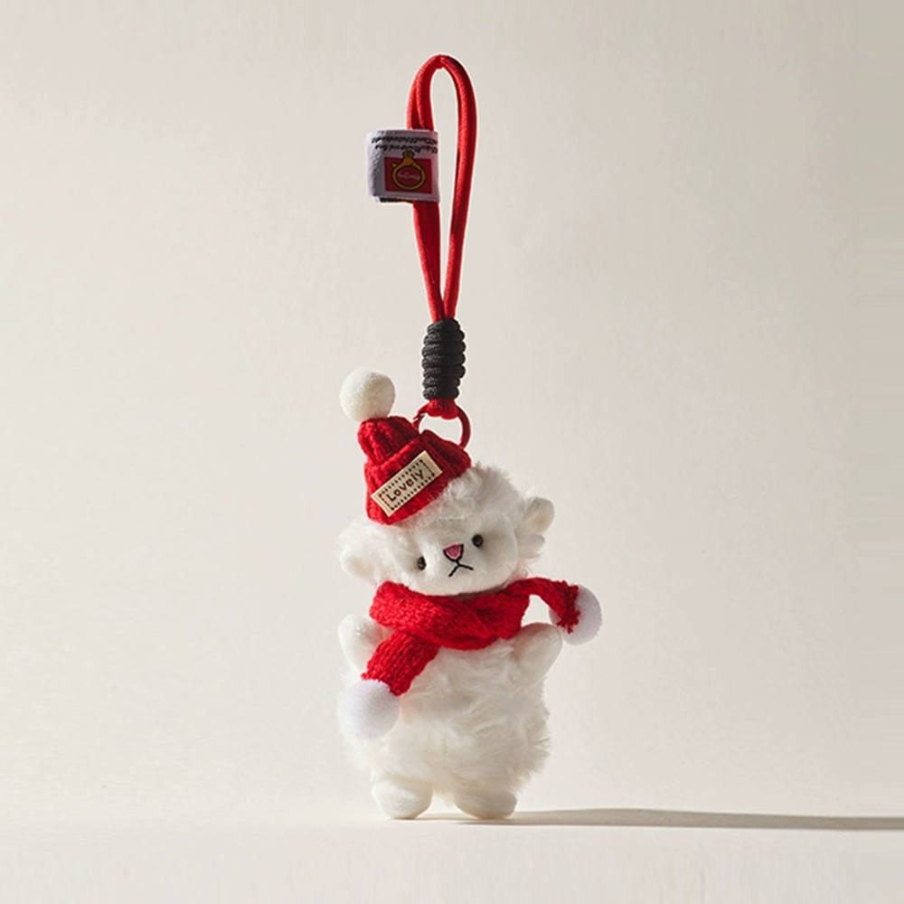 Wooly Sheep Bag Charm