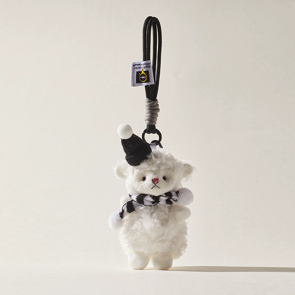 Wooly Sheep Bag Charm