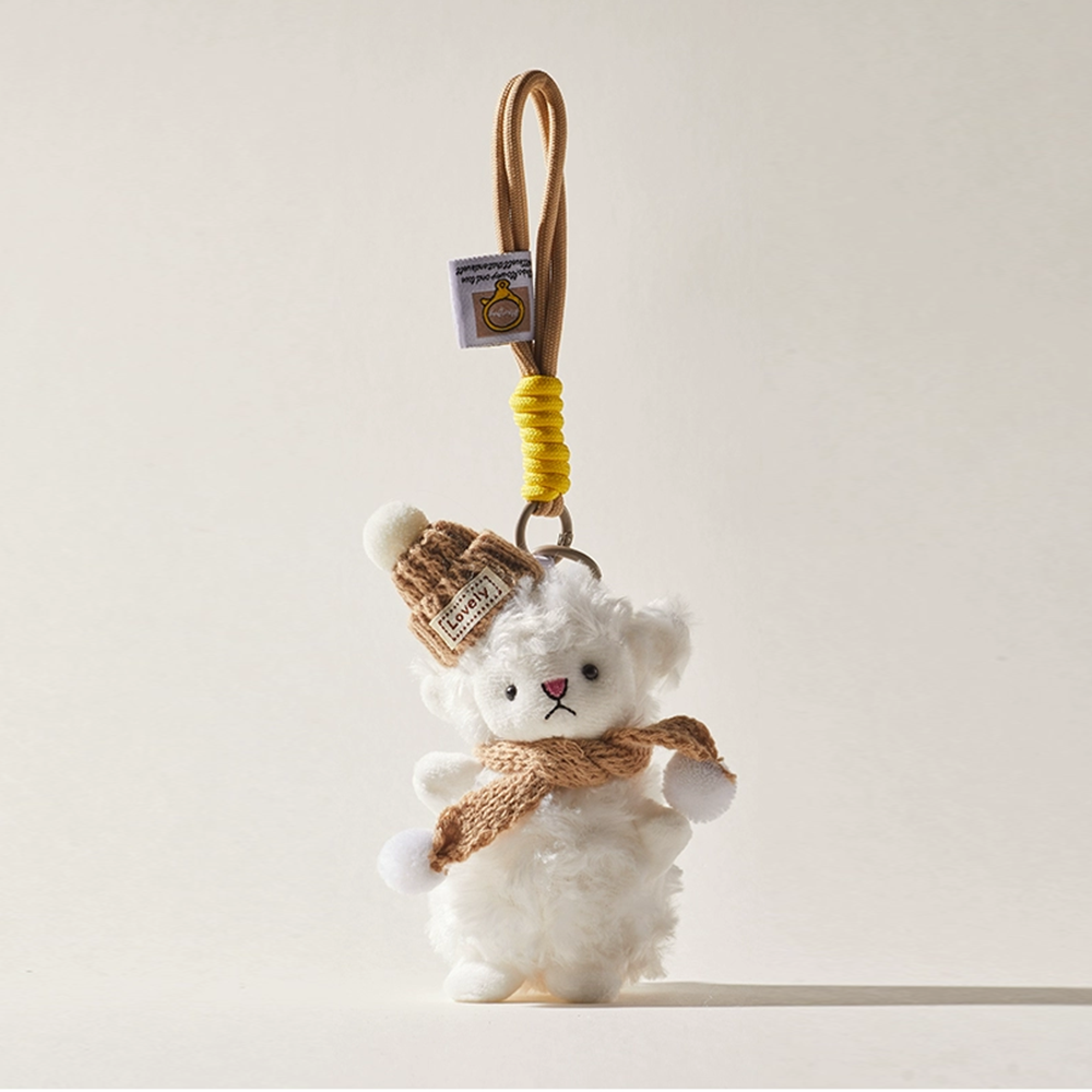 Wooly Sheep Bag Charm